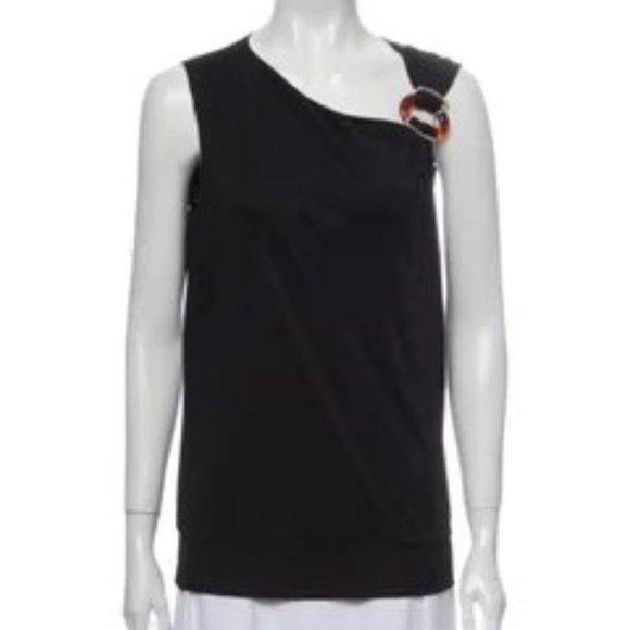 Gucci Tops - GUCCI Asymmetrical Sleeveless Top